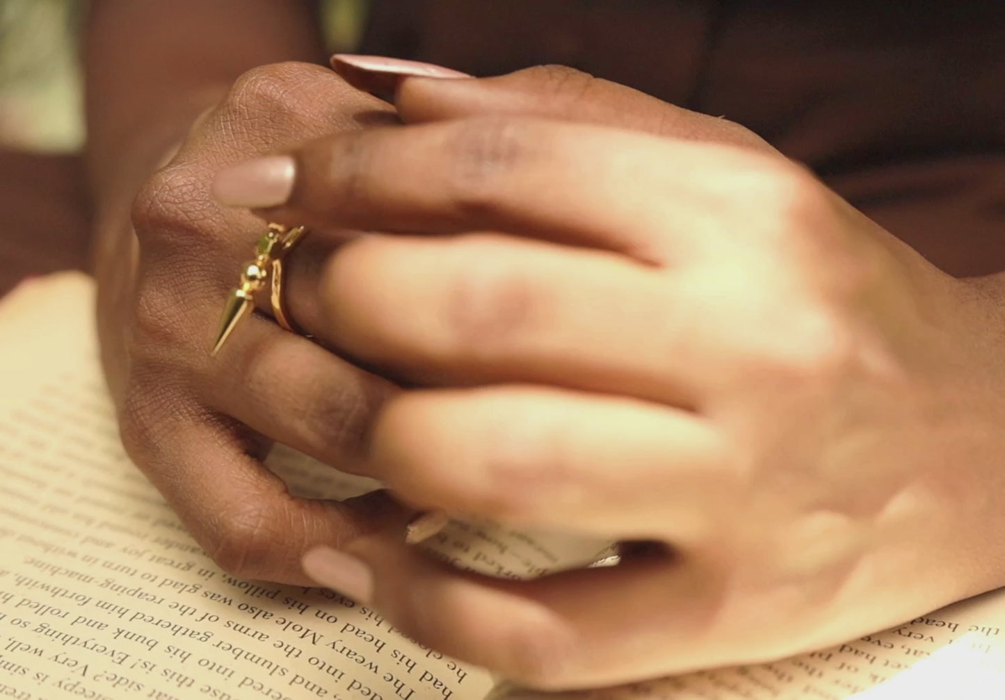 Rohit Rotating Spike Fidget Ring