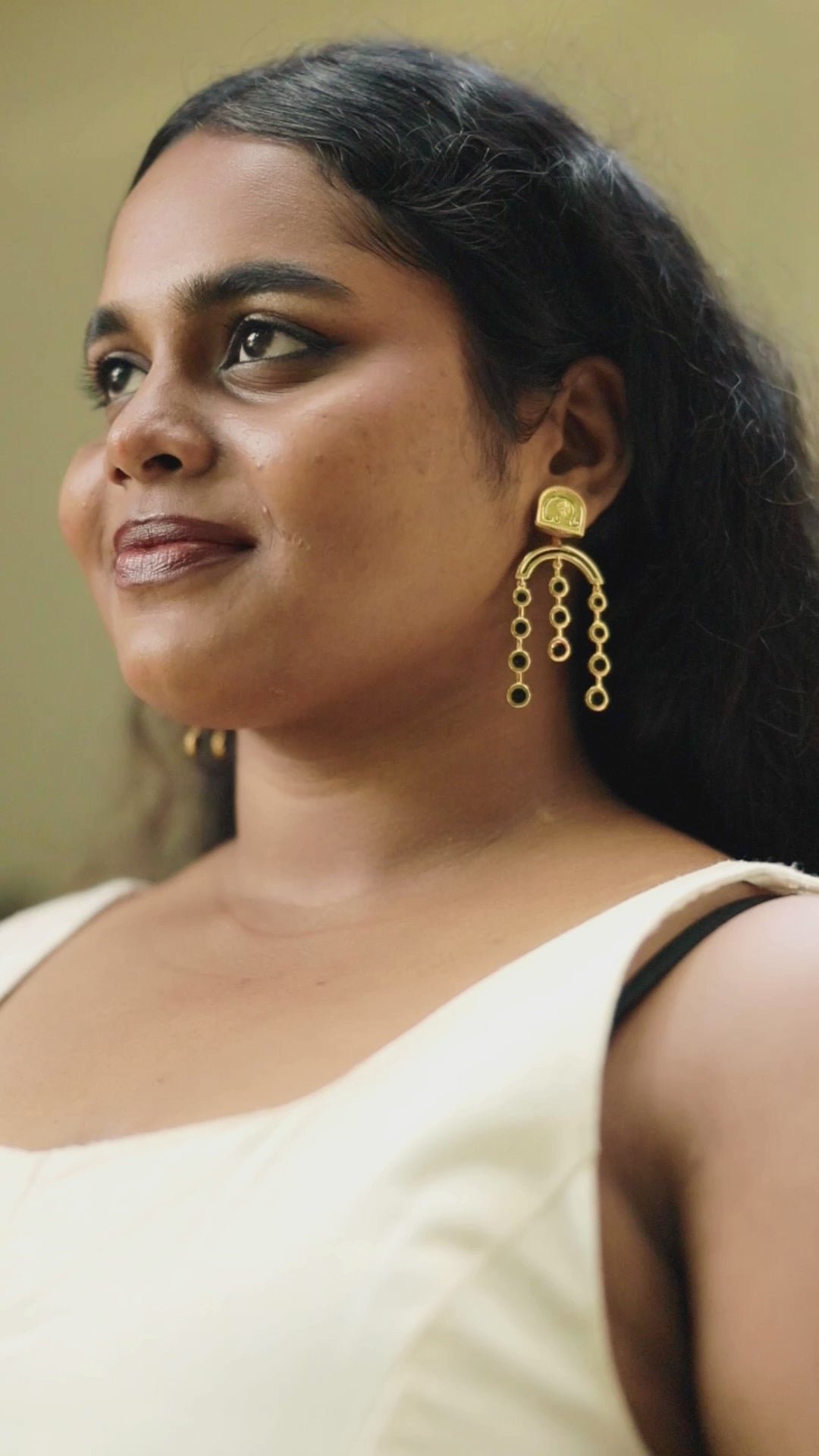 Kavya Detachable Stud & Arch Drop Earrings