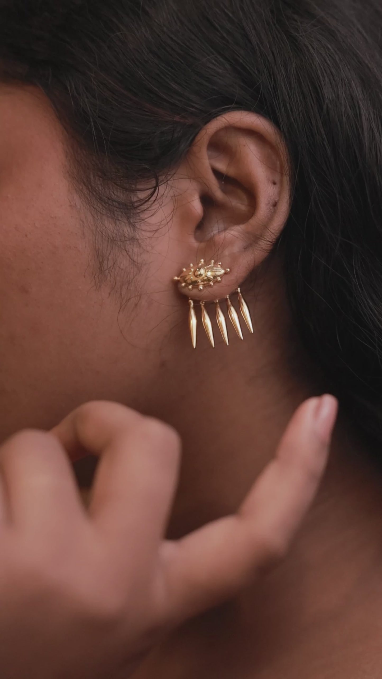 Aniyathi Stud & Detachable Ear Jacket Set